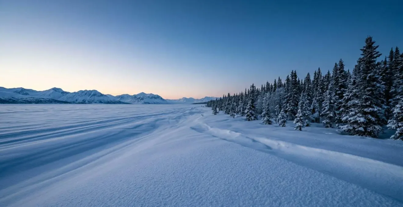 Dramatic comparison of Arctic snowmobile destinations showcasing vast wilderness landscapes